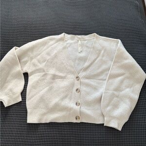 Babaton Cream Ribbed Cardigan